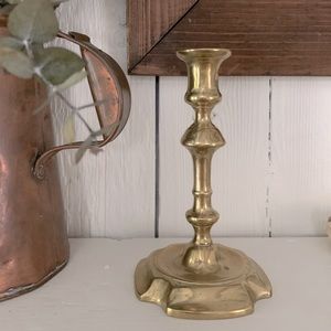 Antique brass candlestick
